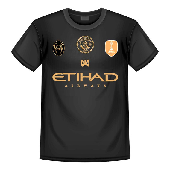 Camiseta Manchester City Haaland 9 Conmemorativa Dorada