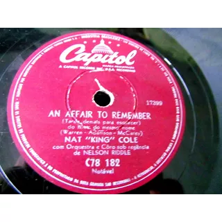 78 Rpm Nat King Cole An Affair To Remember Star Dust Poeira 