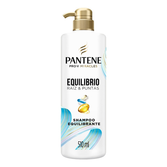 Shampoo Equilibrante Pantene Equilibrio Raíz Y Puntas 510 Ml