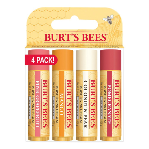 Pack Bálsamo Labial Burt's Bees Superfruit  4 Unidades 4,25g