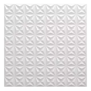 80 Placas 3d Adesivas - Decoração De Parede - 20m² Manila Cor Branco