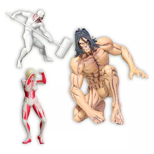 Titãs Attack On Titan Action Figure Shingeki No Kyojin 15cm Personagens  Titã Ataque