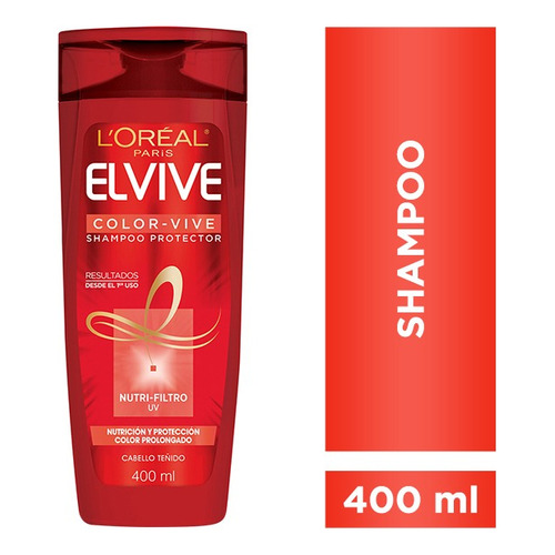 Shampoo L'oréal Paris Elvive En Botella De 400ml Por 1 Unidad