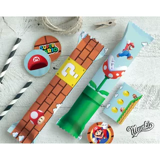 Kit Super Mario Bros Para Imprimir Sin Personalización Candy