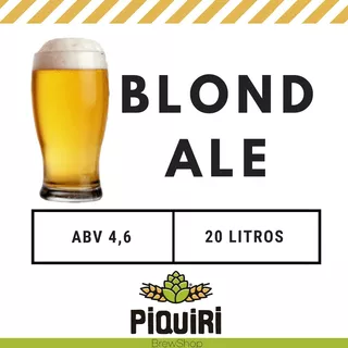 Kit Receitas Cerveja Artesanal 20l Blond Ale