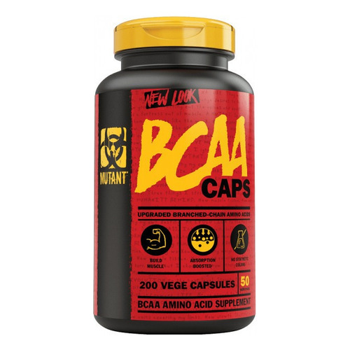 Mutant Bcaa 200 Capsulas / 50 Servicios Sabor N/A