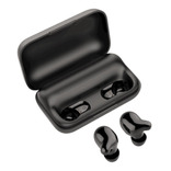Auriculares in-ear gamer inalámbricos Haylou T Series T15 negro con luz LED