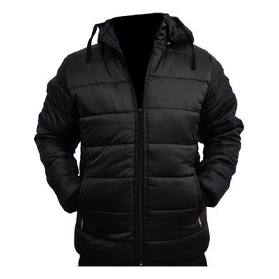 Campera Inflada Hombre Con Capucha - Abrigadas Invierno 19