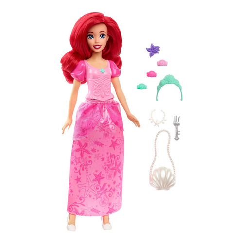 Disney Princesa Muñeca Ariel Humana Con Accesorios