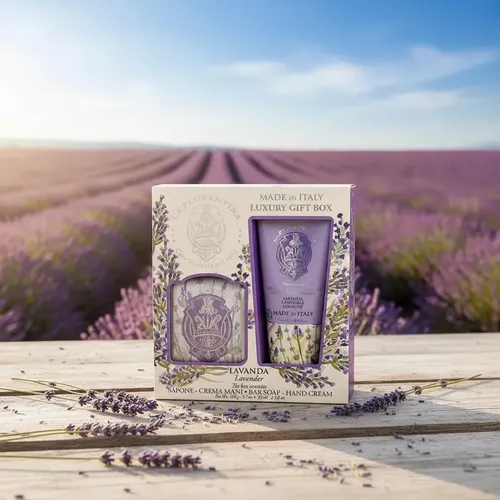 La Florentina Kit Small Lavender Creme Para Mãos 75ml + Sabão em