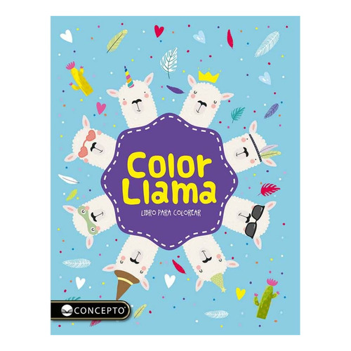Color Llama Libro Para Colorear - Concepto Cy