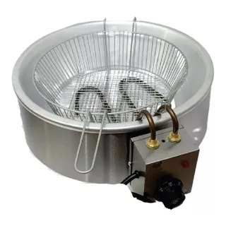 Fritadeira Elétrica Em Inox Tacho De Alumínio 1600w 110v 3l