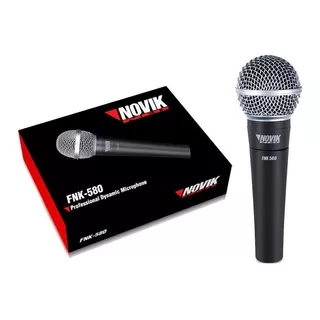 Microfono Novik Fnk580 Dinamico Cardioide Voces Cable 5 Mts 