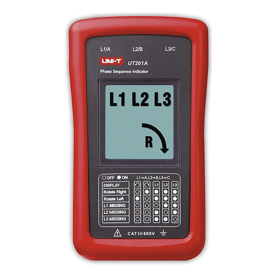 Secuencimetro Rotacion Indicador De Fase Lcd Uni-t  Ut261a