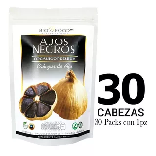 Ajo Negro Organico Premium [30 Pz] Original Gourmet Biofood