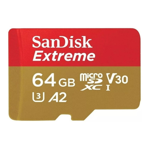 Tarjeta de memoria SanDisk SDSQXA2-064G-AN6MA  Extreme con adaptador SD 64GB