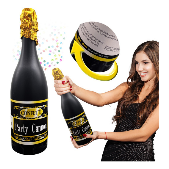 Bazuca Cañon Botella Champagne Fiesta Feliz Fin Año Nuevo 