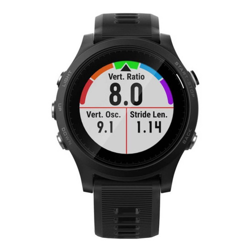 Smartwatch Garmin Forerunner 935 Sport 1.2" caja 1.4mm de  polímero reforzado con fibra  negra, malla  negra de  silicona 0100174600
