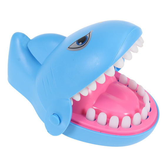 Juguete Interactivo Blue Finger Biting Shark Para Niños Y Ad