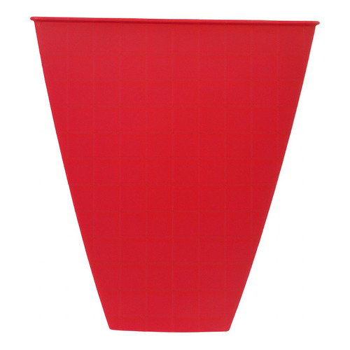Maceta Plastico Matri Modelo Piramidal N 25 Color Rojo