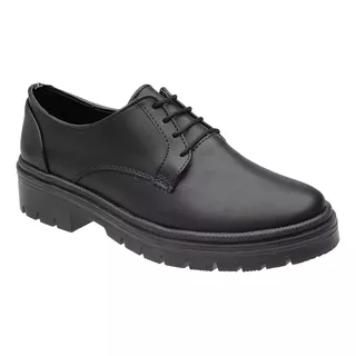 Zapatos Escolares De Piel Supershoes 951-r-(929) Negro Dama 