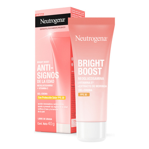 Crema Facial Neutrogena Bright Boost® fps 30 Neoglucosamina Tipo de piel Normal