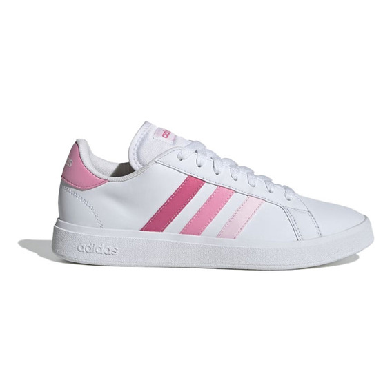 Tenis Mujer adidas Grand Court - Blanco-rosa