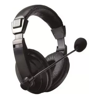 Auriculares Gamer Hügel Headphones Multimedia Microfono Color Negro