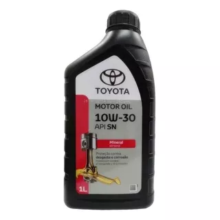 Óleo De Motor Toyota Mineral 10w-30 Para Carros, Picapes E Suvs De 1 Unidade