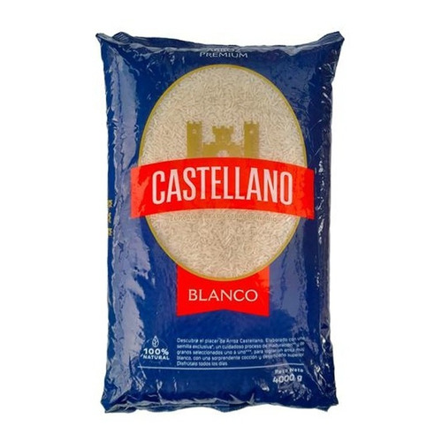 Arroz Blanco Castellano Premium 4 Kls - Kg A $11375