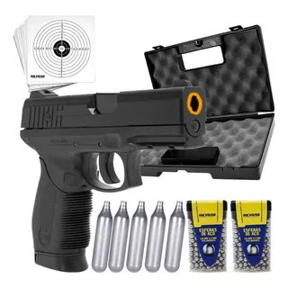 Kit Pistola Pressão Kwc 24/7 Co2 Gas 4.5mm Esfera Aço Rossi