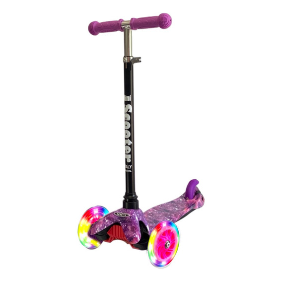 Monopatín de pie Scooter Italy MIni 3R Mini 3r  violeta galaxia para 3 a 6 años