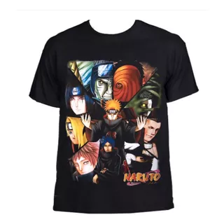 Camiseta Estampada Unisex Naruto: Miembros De Akatsuki Anime