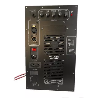Kit Dclass Digital Bi Amp 700 + 100 Watts P/ Line Array