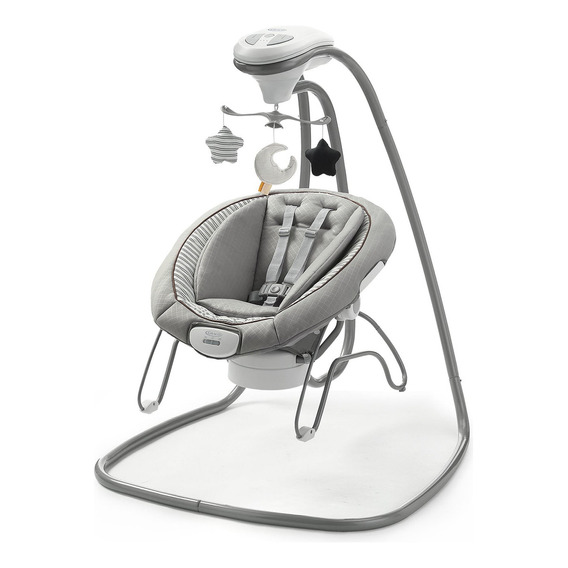 Silla Nido Duet Connect Swing Bouncer Britton 2 En 1 Color Gris