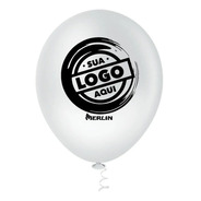 200 Balão (bexiga) Personalizados Com Seu Logo N09 - 2 Lados