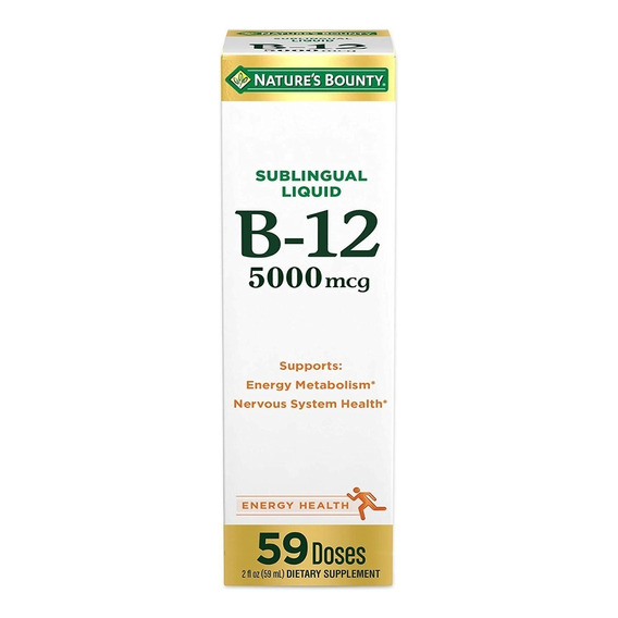 Vitamina B12 Gotas 5000 Premium Sublingual Complejo B Eg B06 Sabor Berry