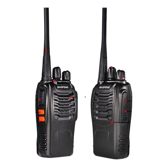 Radios Baofeng Walkie Talkie Pack Dos Transmisores 1500 Mah