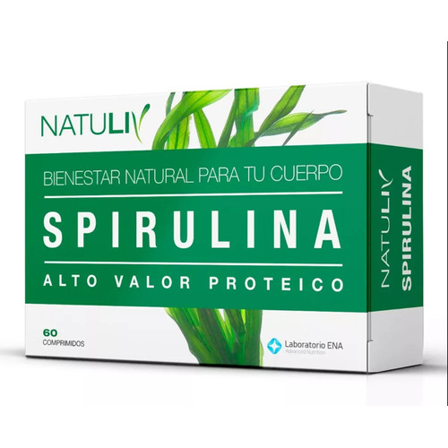 Spirulina 60 Comp Natuliv Vitamina B12 Multivitaminico
