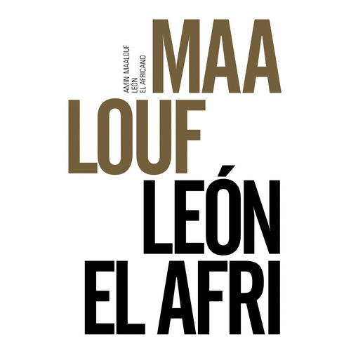 León El Africano, de Maalouf. Editorial Alianza en español