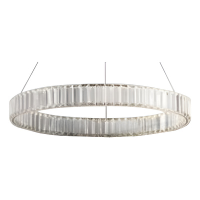 Lampara Colgante Simple Led 50w Cristal K9 Diseño Vig