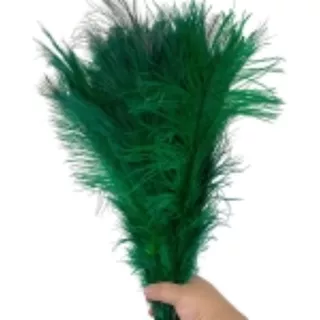Plumas Colorida Penas De Avestruz Artesanato Para Decoração Cor Verde Bandeira