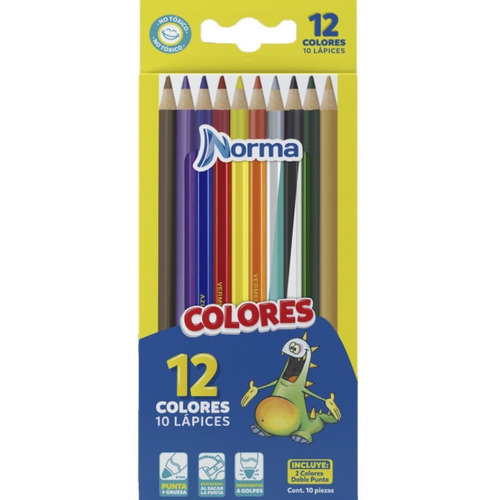 Colores Norma Redondos X 12 Uds