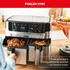 Fritadeira sem Óleo Airfryer Arno Dual 8,3L Inox Digital 1800W AFD2