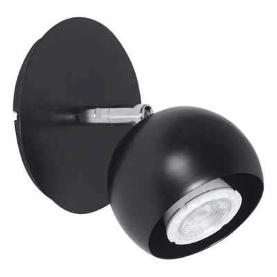 Aplique Alyssa 1870/1rn Bocha Ø9cm Negro Movil Negro