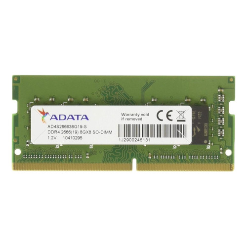 Memoria RAM Premier color verde 8GB 1 Adata AD4S266638G19-S