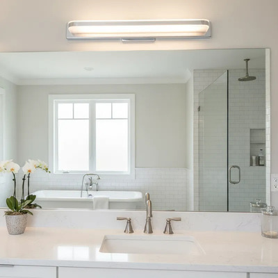 Aplique Pared Difusor Cromo Led Baño Living Interior 7w Mks Cromo