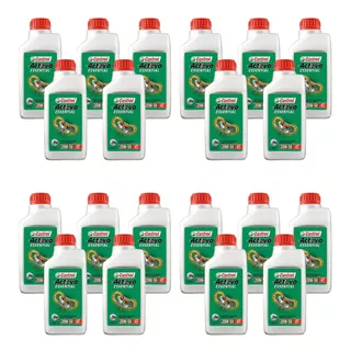 Kit 20 Óleos 20w50 Castrol Actevo Gp Moto 4t Sl Mineral 1l 