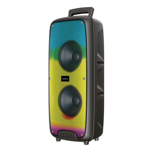 Parlante Portatil A Bateria Xion (Con Microfono Incluido) Xi-sd33light Bluetooth Fm Color Negro
