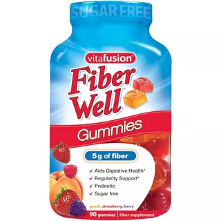 Vitafusion Fiber Well Gummy Vitamins, 90 Count (el Empaque P